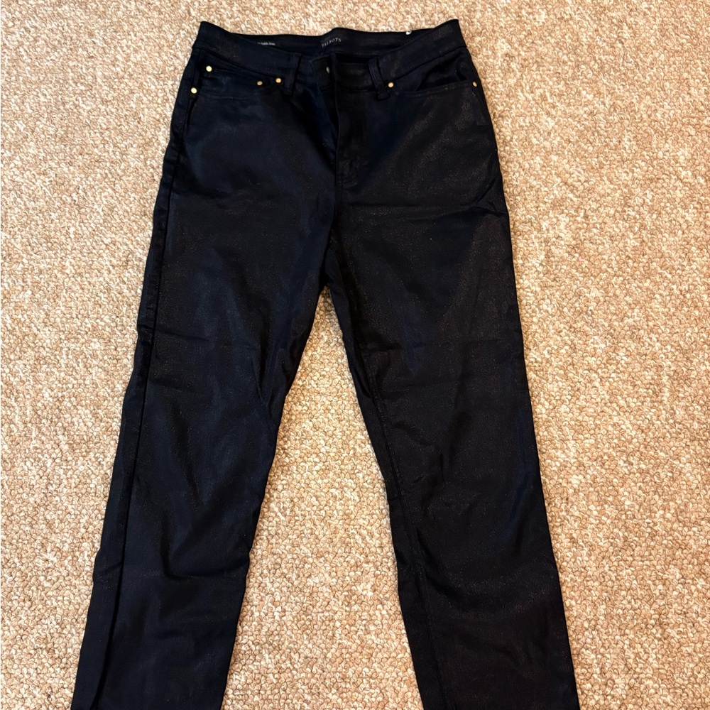 Talbots Black Straight Leg Jeans Classic Style